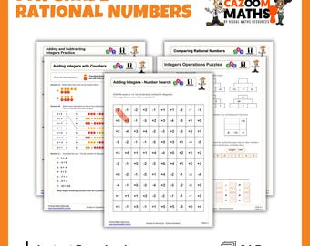 7th Grade Rational Numbers Worksheets with Answers | Printable Math Practice Sheets for Classroom & Home Learning | CCSS Aligned Math