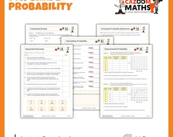 Wahrscheinlichkeits-Arbeitsblätter für die 7. Klasse mit Lösungen | CCSS Aligned Math | Druckbare Mathe-Übungsblätter für das Klassenzimmer & Lernen zu Hause