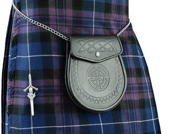 Scottish Pride of Scotland Tartan Masculino Kilt Tradicional Highland, Conjunto de Kilt