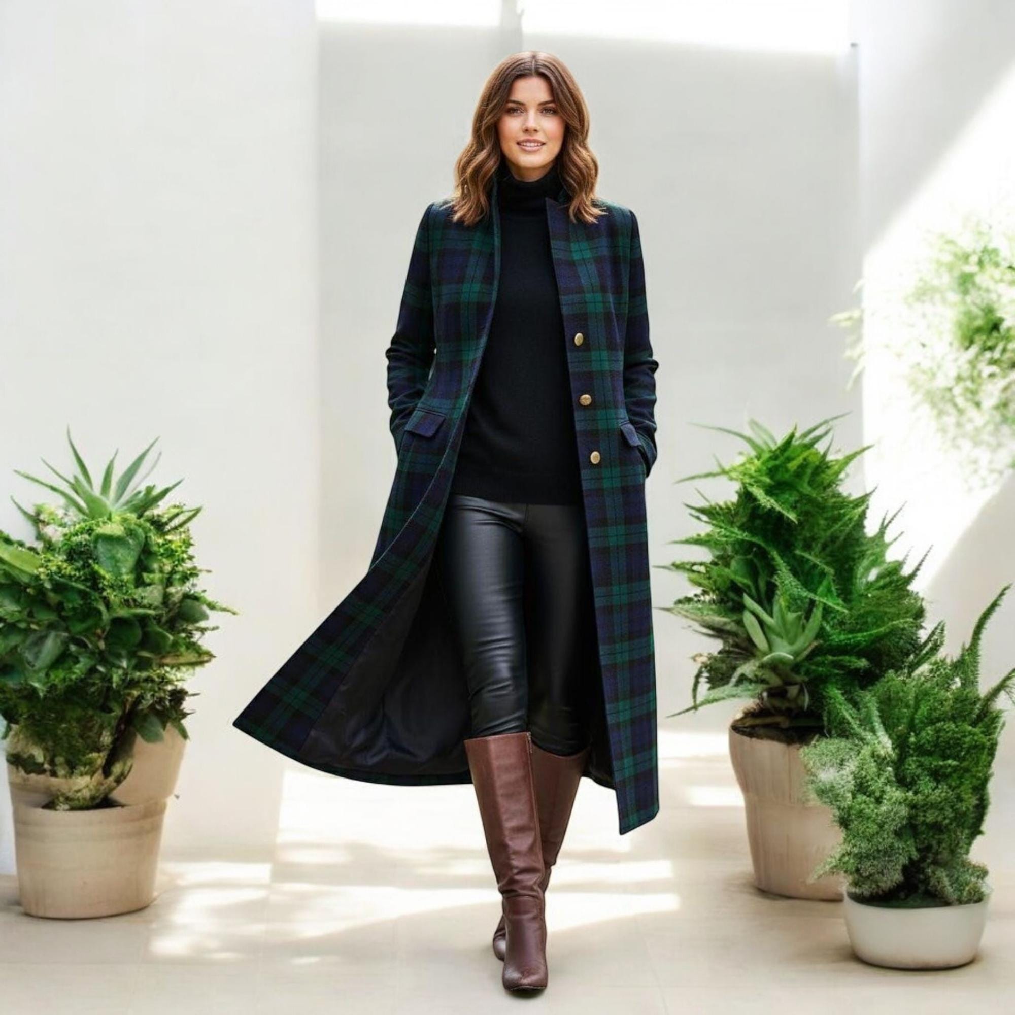 Black Watch Coat - Etsy UK