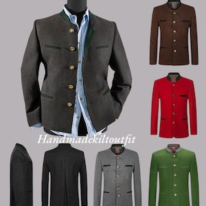 Men's German Bavarian Jacket | Tyrol Loden Austrian Jacket