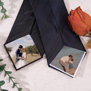Custom Photo Tie Patch,Fabric Tie Photo,Peel and Stick Fabric Tie Patch,Dad Tie Label Suit Label,Father of the Bride,Father’s Day Gift