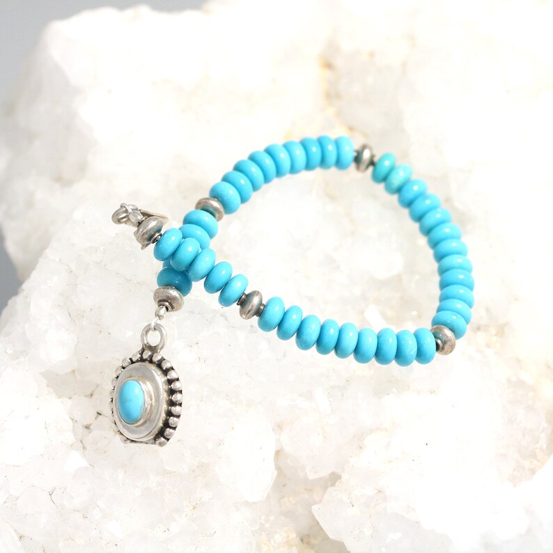 SLEEPING BEAUTY TURQUOISE Bracelet 6mm Sterling