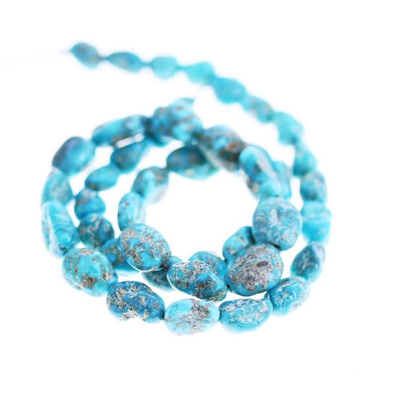 BLUE RIDGE ORVIL Jack Turquoise Beads Potato Shape