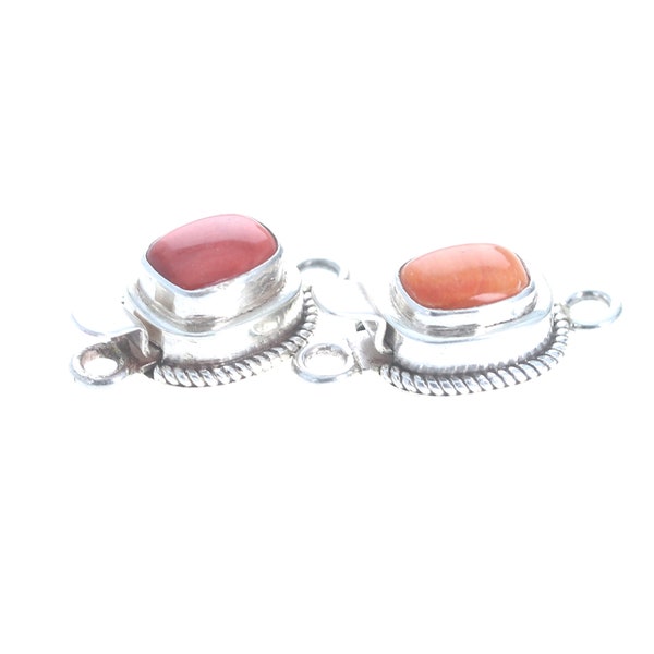 SPINY OYSTER Clasp Red or Orange Cushion 10x8mm