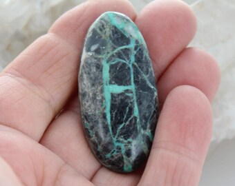 Beautiful One of a Kind Zuni Turquoise Cabochon 43x20mm