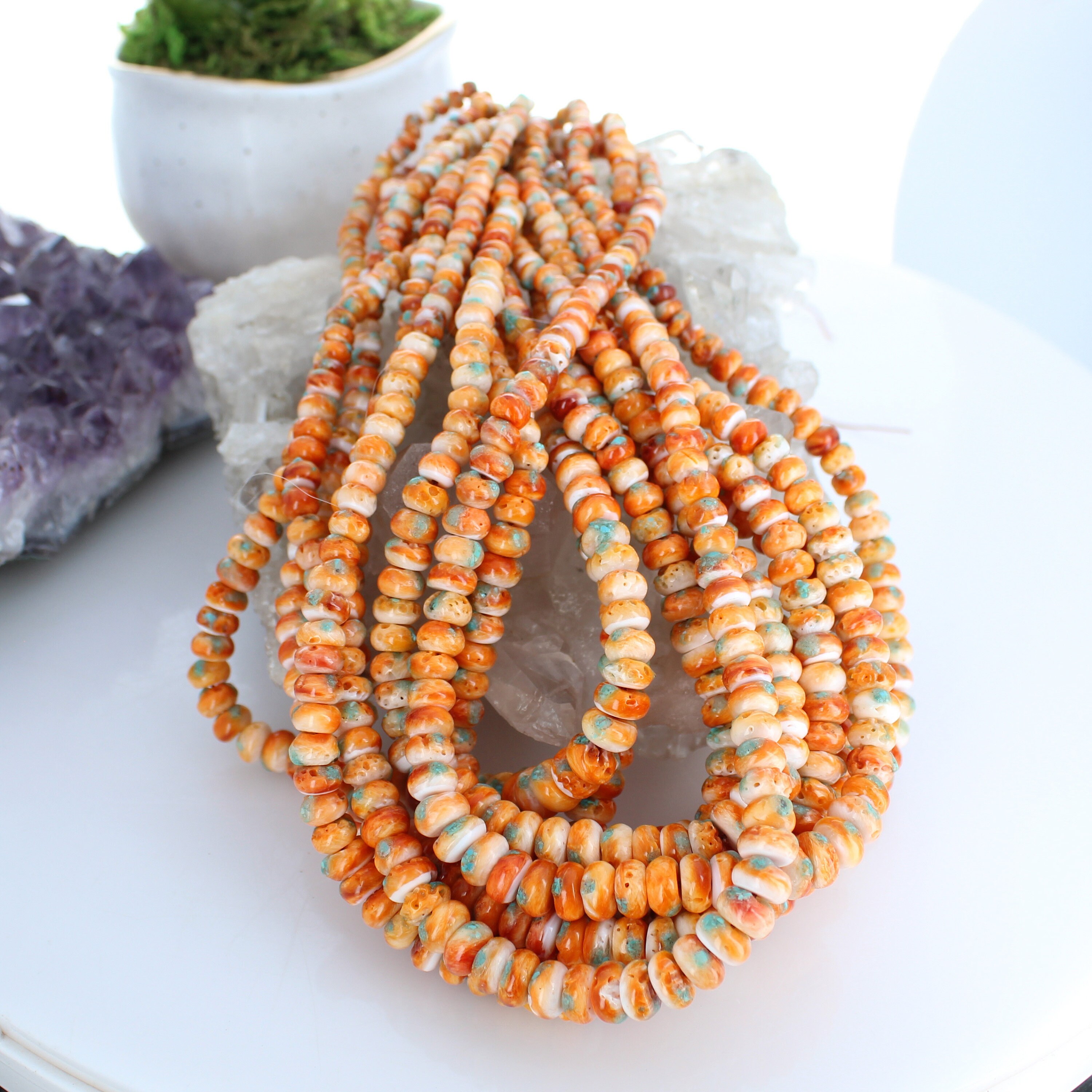 Orange spiny hotsell oyster jewelry