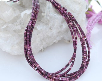 Deep Purple Spiny Oyster Beads Heshi 3x2.9mm