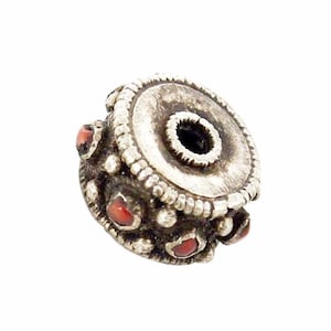 Antique Tibetan Coral Bead Sterling #2