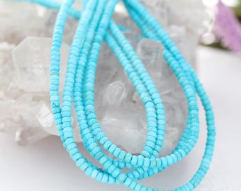 キングマン ターコイズ ハート イヤリング ブライトスカイブルー