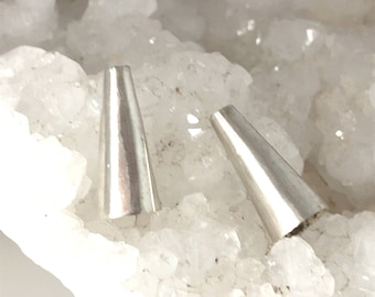 Sterling Silver End Cones 19x10mm Pair