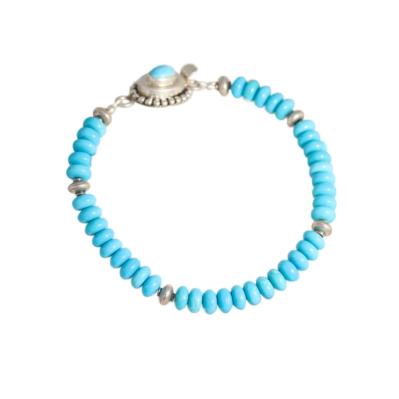 SLEEPING BEAUTY TURQUOISE Bracelet 6mm Sterling