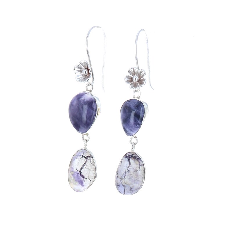 Gorgeous TIFFANY STONE Earrings 2 Stone Sterling Gorgeous TIFFANY STONE Earrings 2 Stone Sterling