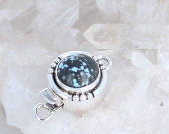 LUNA AZUL TURQUESA Cierre Azul Negro Suroeste Sterling