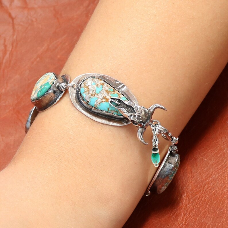 Carico Lake Turquoise Bracelet Sterling Southwest,