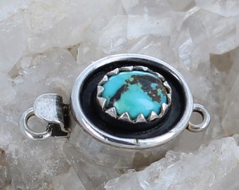 Carico Lake Turquoise sluiting Sterling Zuidwest 8X6mm