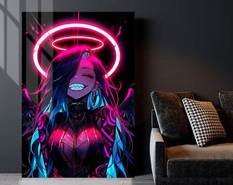 Anime Metal Wall Art, Anime Poster - Otaku Raumdekor | Anime Aluminiumdruck Kunstwerk, Anime Metallschild, Anime Fan Geschenke, Japanische Wandkunst