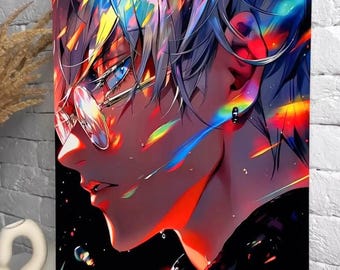 Anime Metal Wall Art, Anime Poster – Otaku Room Decor | Anime Aluminum Print Artwork, Anime Metal Sign, Anime Fan Gifts, Japanese Wall Art