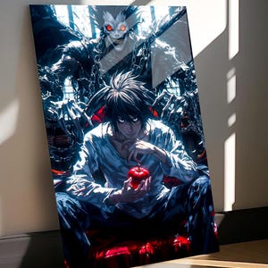 Arte mural metálico de anime, póster de anime: decoración de habitaciones otaku, impresiones artísticas de aluminio de anime, letrero metálico de anime, regalos para fans del anime, arte mural japonés