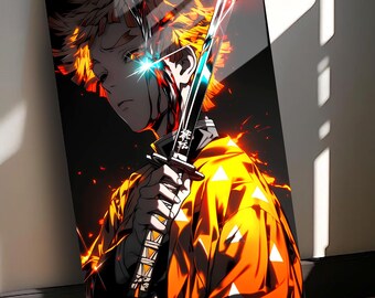 Anime Metal Wall Art, Anime Poster – Otaku Room Decor | Anime Aluminum Print Artwork, Anime Metal Sign, Anime Fan Gifts, Japanese Wall Art