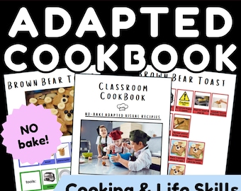 Visual No-Bake Recipes | Life Skills Cooking | Special Education | Printable PDF