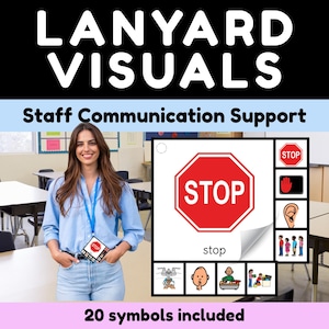 Picture Symbols for Staff Lanyard | Portable Communication On The Go | PDF