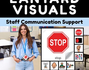 Picture Symbols for Staff Lanyard | Portable Communication On The Go | PDF