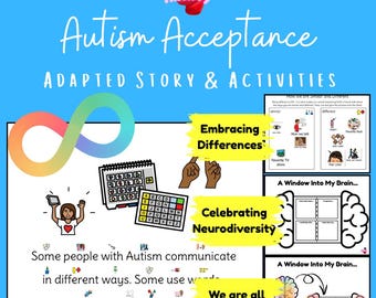 What Is AUTISM Adapted Story & Activities | Inclusion Resource | Symbolated Comprehension | Celebrating Neurodiversity | PDF