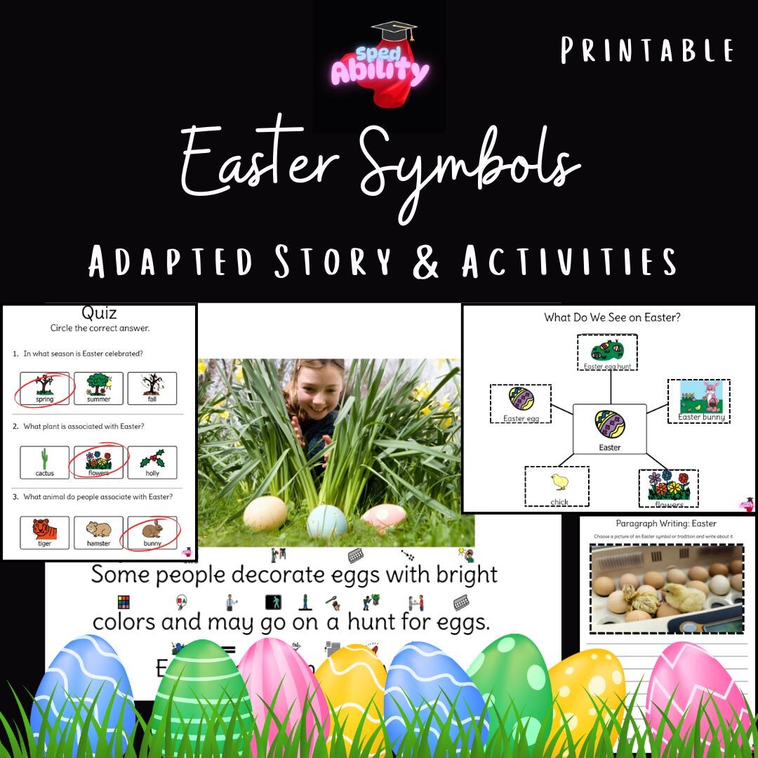 Easter Adapted Story & Activities | Reading Comprehension | Graphic ...