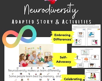 Neurodiversity Adapted Story & Activities | Inclusion Resource | Symbolated Comprehension | Celebrating Differences| Self-Advocacy | PDF