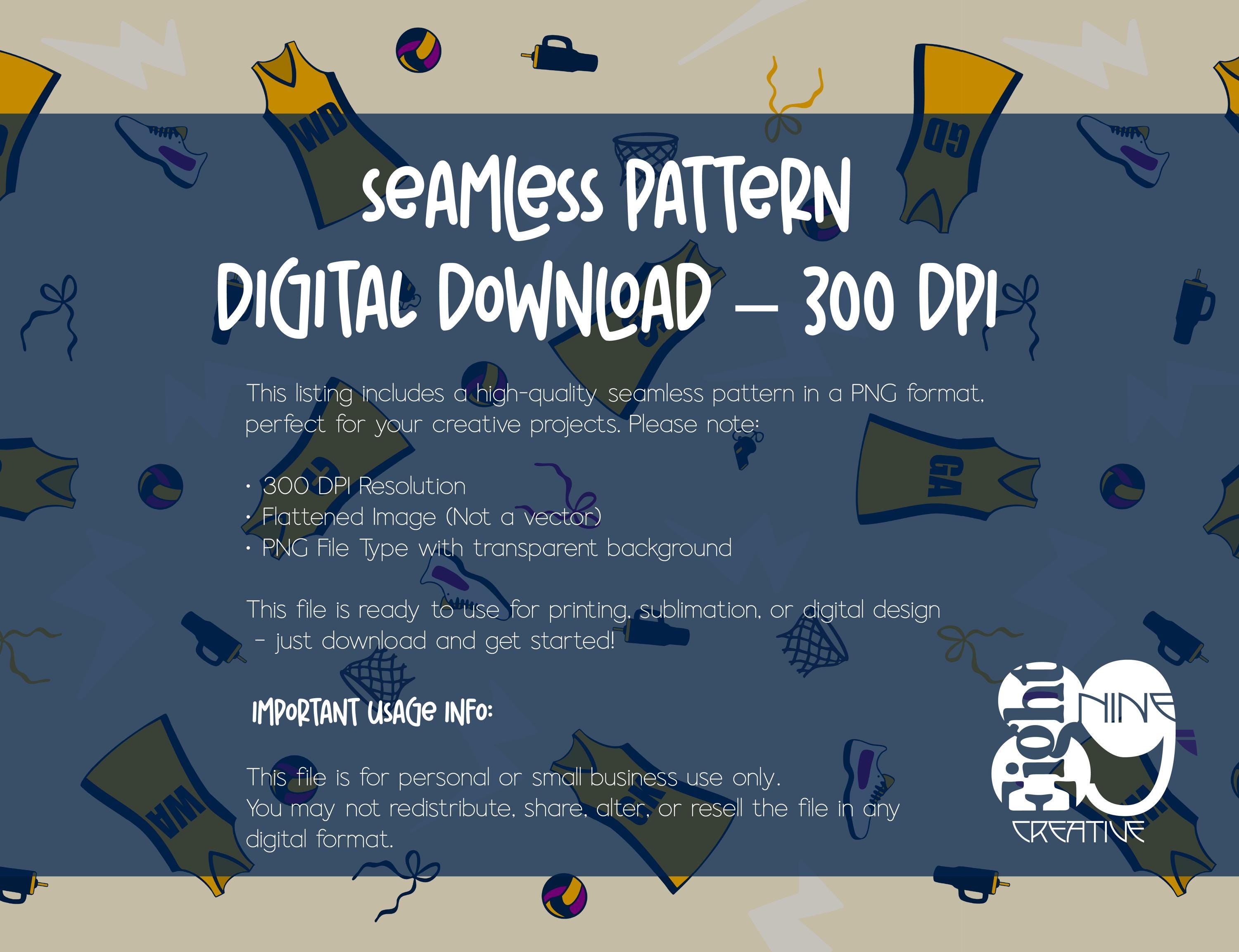Netball Pattern Papers Netball Seamless Pattern - Hand Drawn- Netball Digital Paper - Netball ...