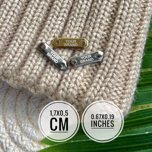 Personalized Engraved Stainless Steel Labels for Products, Clothing & Accessories, Personalized Laser Engraved Brand Logo For Handcrafted