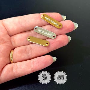 metal label leather label steel label handmade personalized label brand label