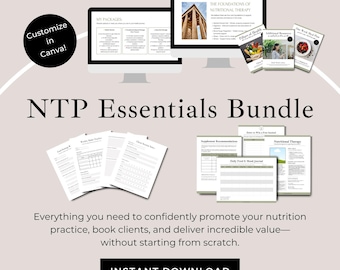 Paquete de formularios y presentaciones para clientes de NTP: Fundamentos del coach de nutrición