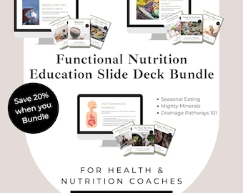 Presentaciones de Canva sobre educación en nutrición funcional para coaches de salud y nutrición
