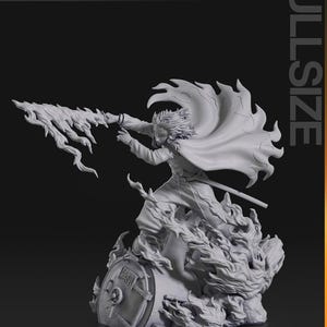 Rengoku Demon Slayer Collectible 12k High Detail Hand-Painted Resin Statue Figure Gift (UNASSEMBLE)