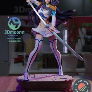 Satsuki Kiryuin Kill la Kill Collectible 12k High Detail Hand-Painted Resin Statue Figure Gift (UNASSEMBLE)