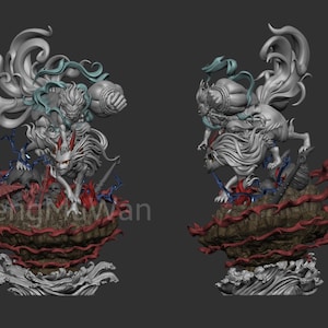 Luffy Gear 4 V2 One Piece Collectible 12k High Detail Hand-Painted Resin Statue Figure Gift (UNASSEMBLE)