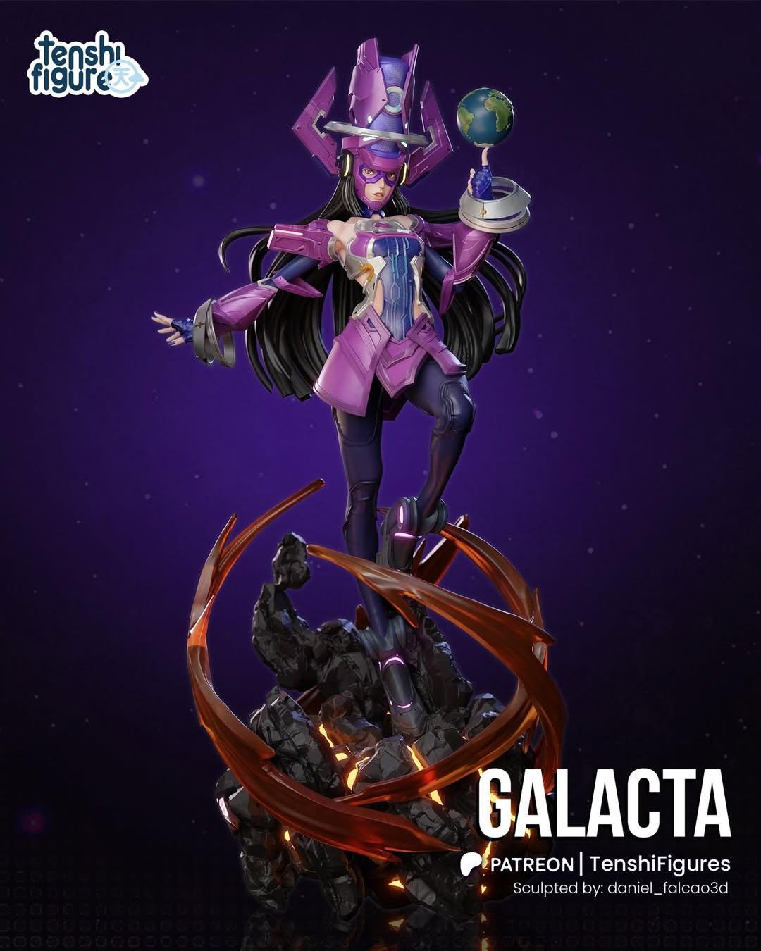 Galacta Marvel Rivals 12k High Detail Hand-painted Resin Statue