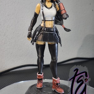 Tifa Final Fantasy colecionável 12k estátua pintada à mão com alto nível de detalhes presente (desmontável)