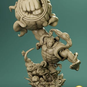 Luffy Gear 4 One Piece Collectible 12k High Detail Hand-Painted Resin Statue Figure Gift (UNASSEMBLE)