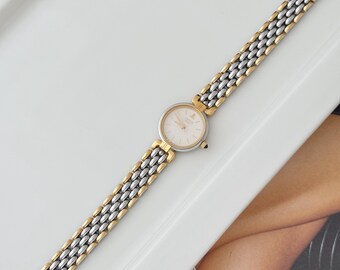 Vintage Lancetti Milano Two-tone Bracelet Watch, Vintage Women's