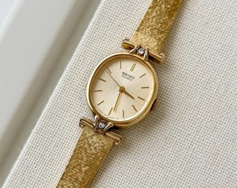 Vintage Seiko Belfina Two-tone Bracelet Watch, Vintage Women's