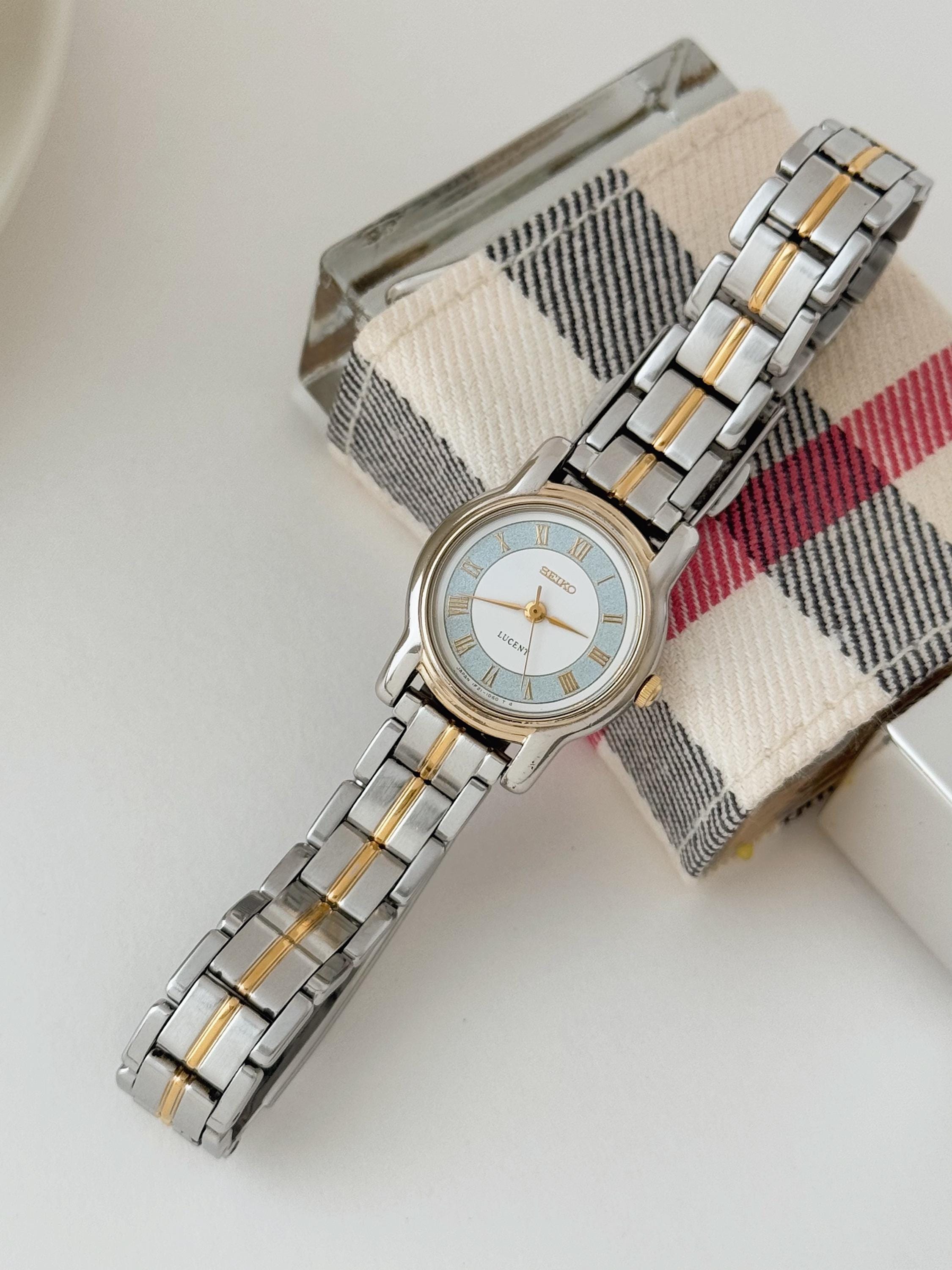 Vintage Seiko Lucent Two-tone Bracelet Watch, Vintage Women's