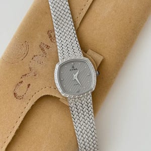 CYMA Silver Tone Watch, Vintage CYMA Watch With Pouch, Vintage Women&#39;s Wristwatch