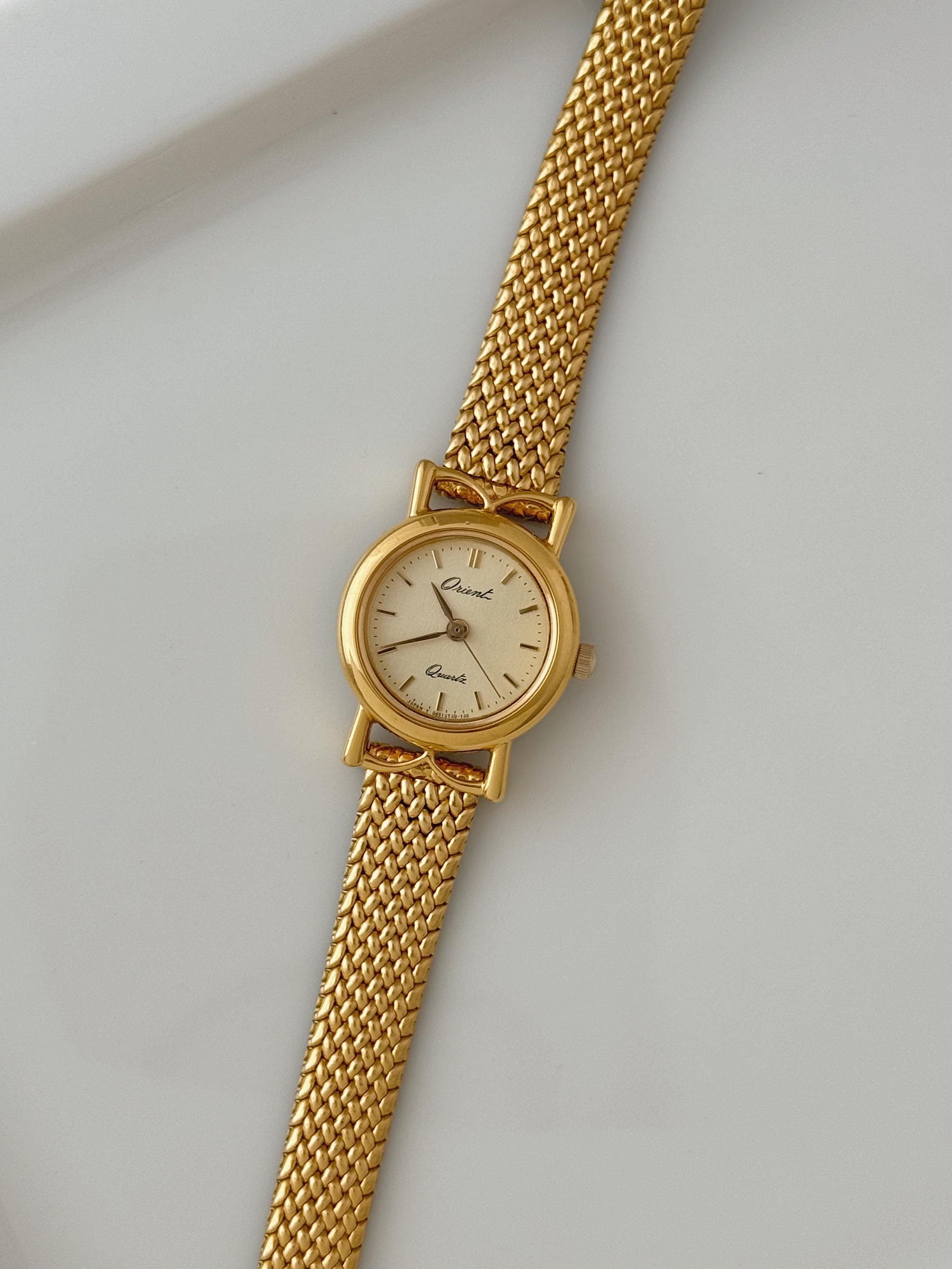 *Working* ORIENT VINTAGE NICE GOLD‎ PLATED LADIES WATCH BRACELET F05LNN-00 CS VINTAGE BEAUTIFUL LUXURY GOLD PLATED 27.5mm JAPAN LADIES  main image 4