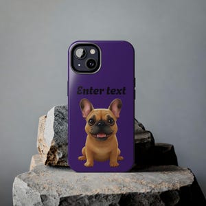 Frenchy Tough Phone Case, French  Bulldog Design, Cute Puppy iPhone Cover, Protective Smartphone Accessory, Pet Lover Gift
