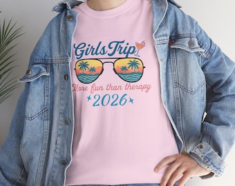Girls Trip T-shirt Girls Holiday TShirt Funny Vacation Tee for Women, Matching Friends Trip Tshirt Girls Getaway Gift, T shirt Girls Weekend