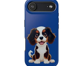 Cavalier iPhone Case adorable dog Pet Protector for Dog Lovers, Gift for Dog Owners, Smartphone Accessory, Animal Lover Case, Puppy Design