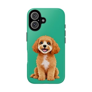 Cavoodle iPhone-skal Cavapoo iPhone-fodral Cockapoo iPhone-skyddande hund-iPhone-skal Valptelefonskal Present till hundälskare Present till hundägare